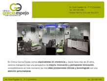 Tablet Screenshot of ortodonciagarciaespejo.com